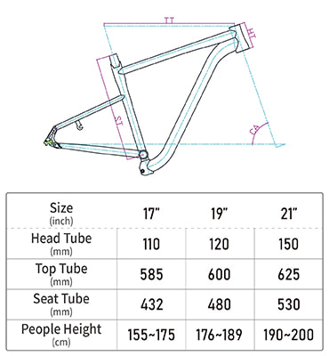 27.5MTB changebike size