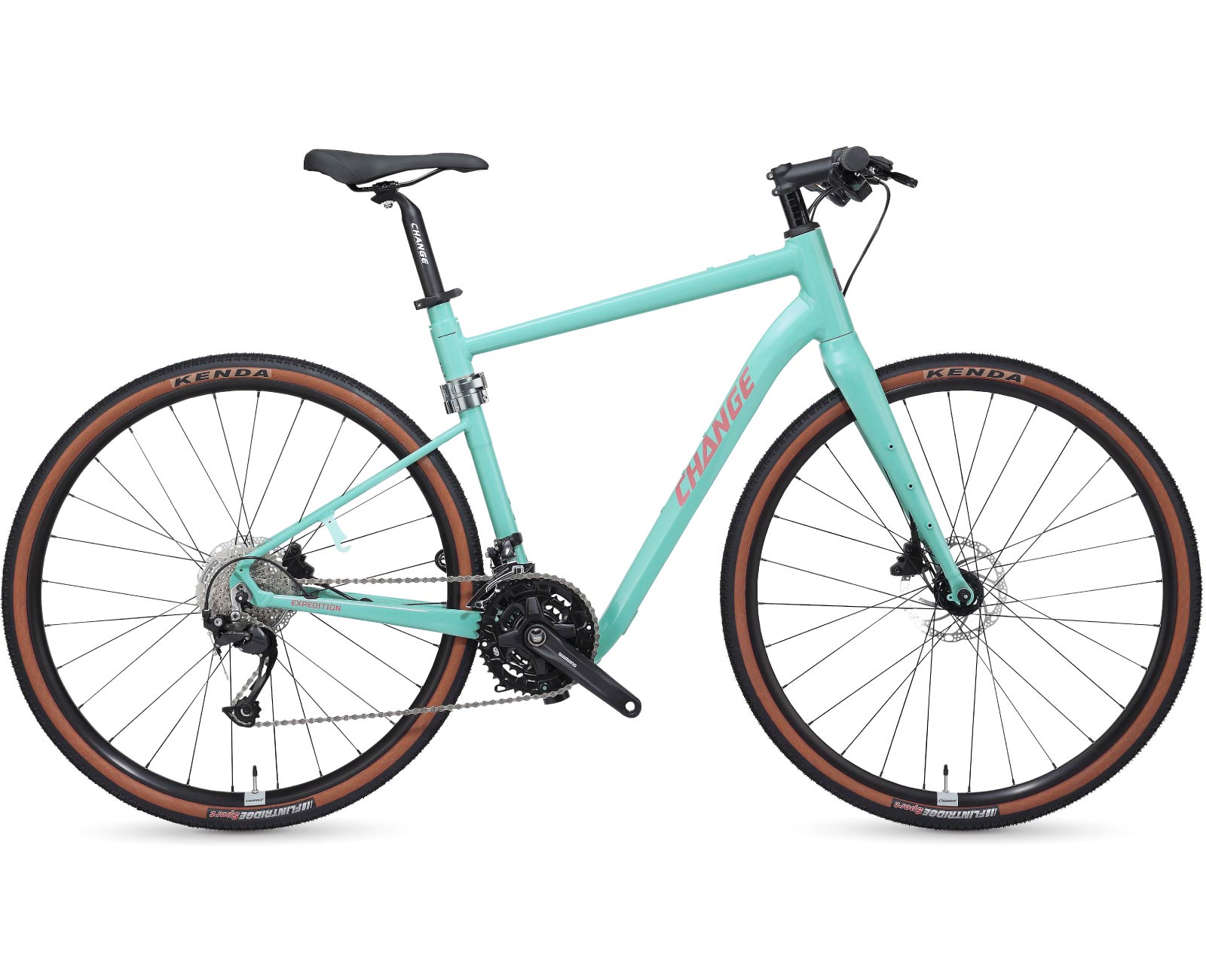 Diseñada para múltiples terrenos, la bicicleta de carretera gravel de CHANGE ofrece velocidad y confort, siendo una opción ideal para largas distancias.