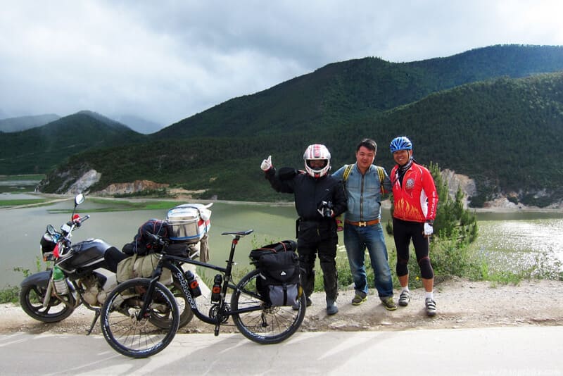 changebike adventure bike tours yunnan napa lake
