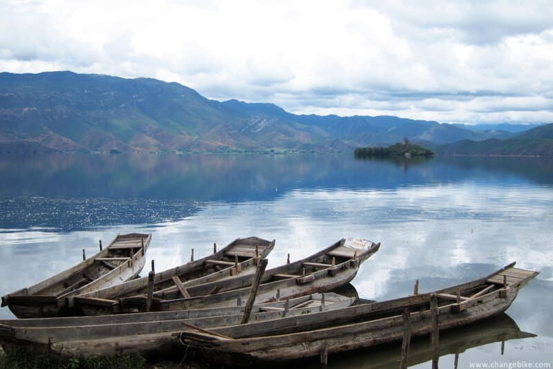 changebike bike trip yunnan Lugu Lake