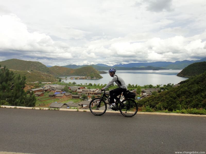 changebike bike trip yunnan Lugu Lake