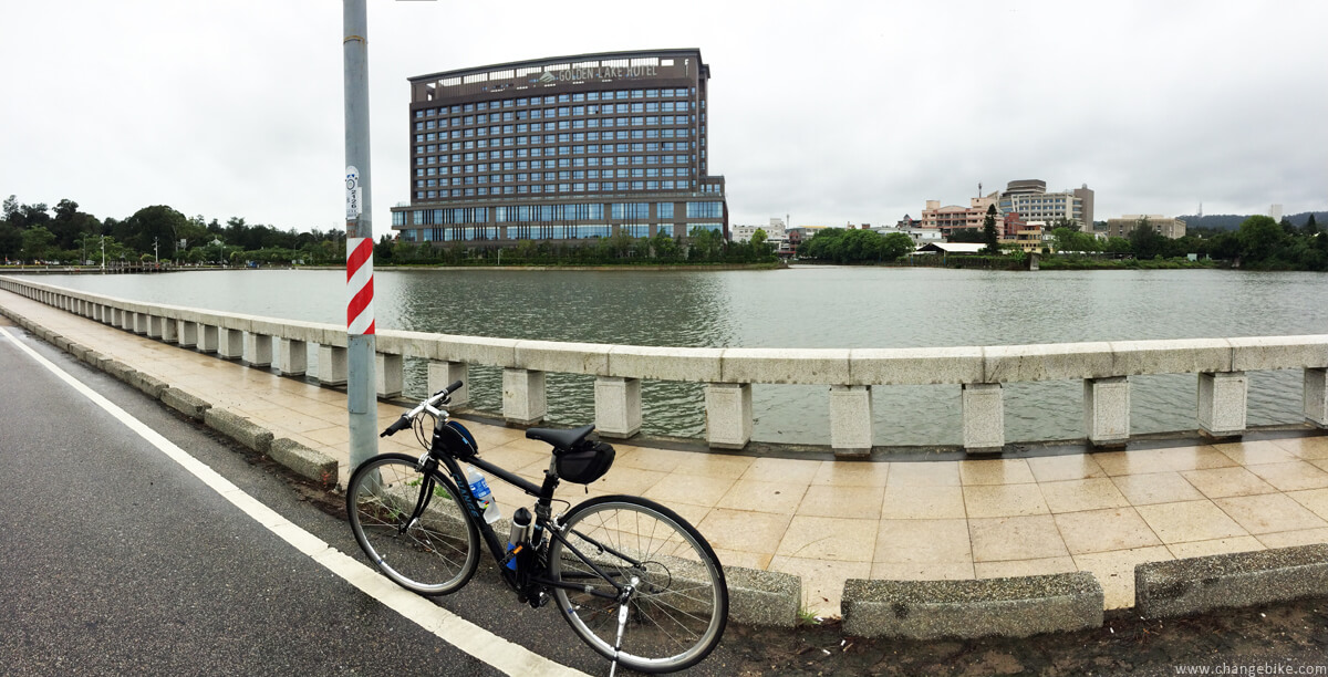 changebike bike trip in Kinmen GOLDEN LAKE Hotel Tai Lake