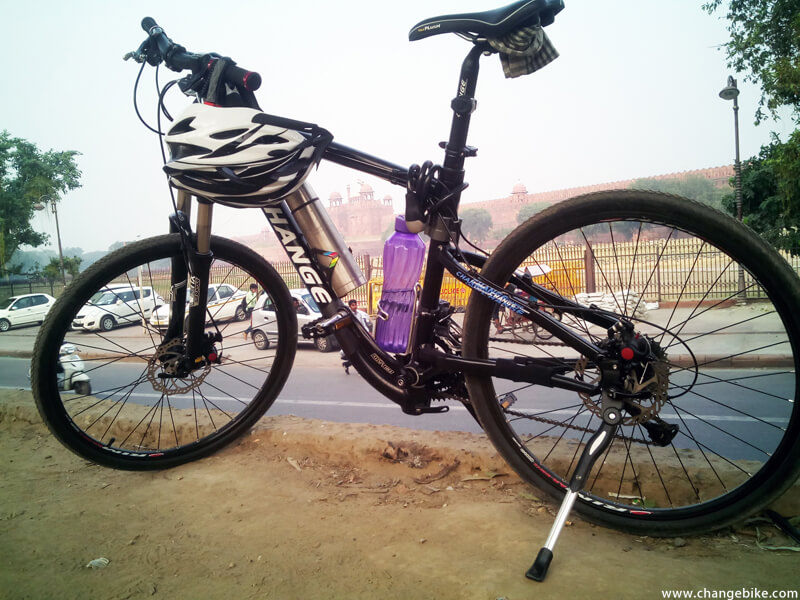 bike tour changebike red fort india