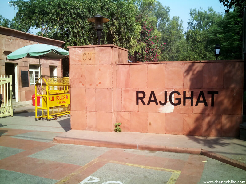 bike trip changebike rajghat india