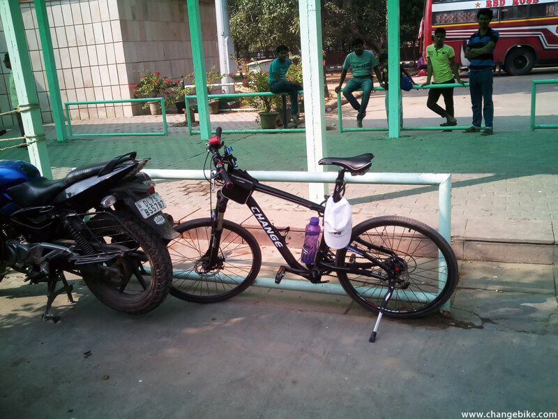 bike trip changebike rajghat india