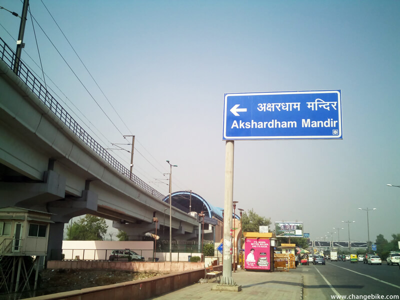 bike trip changebike akshardham india