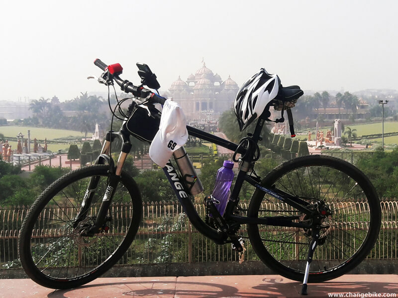 bike trip changebike akshardham india