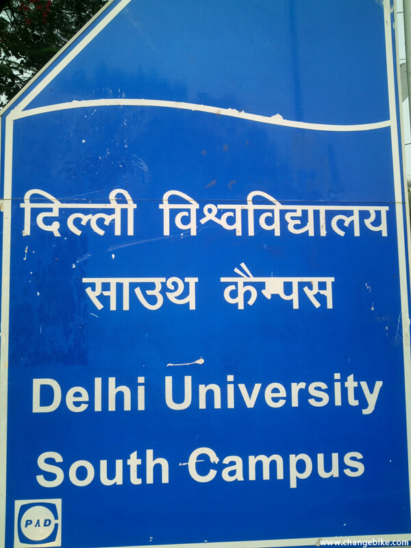 adventure cycling changebike delhi university india