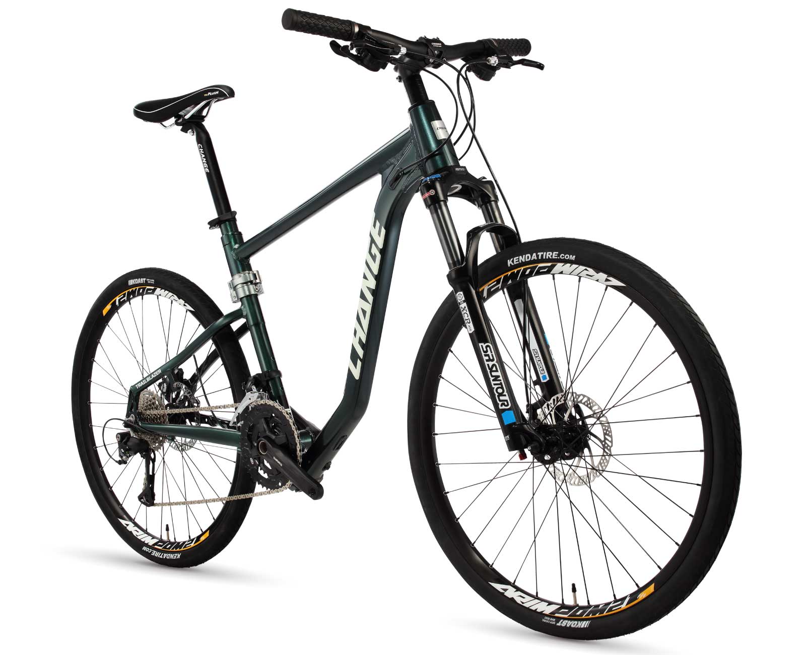 Lightweight folding bike with suspension fork, ideal for travel and mountain biking